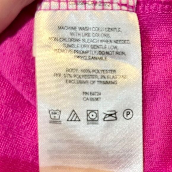 COLUMBIA 1/2 Zip Fleece Pull-Over Long Sleeve Jacket Magenta Women’s Size Large - Picture 6 of 6